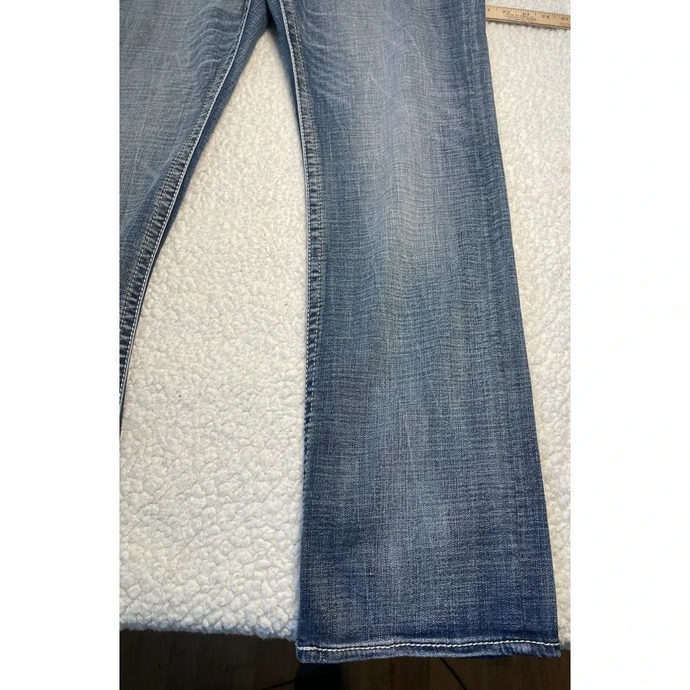 Buckle Salvage Anarchy Straight 33L X 33 Regular Fit Denim Jeans Mens  Moto